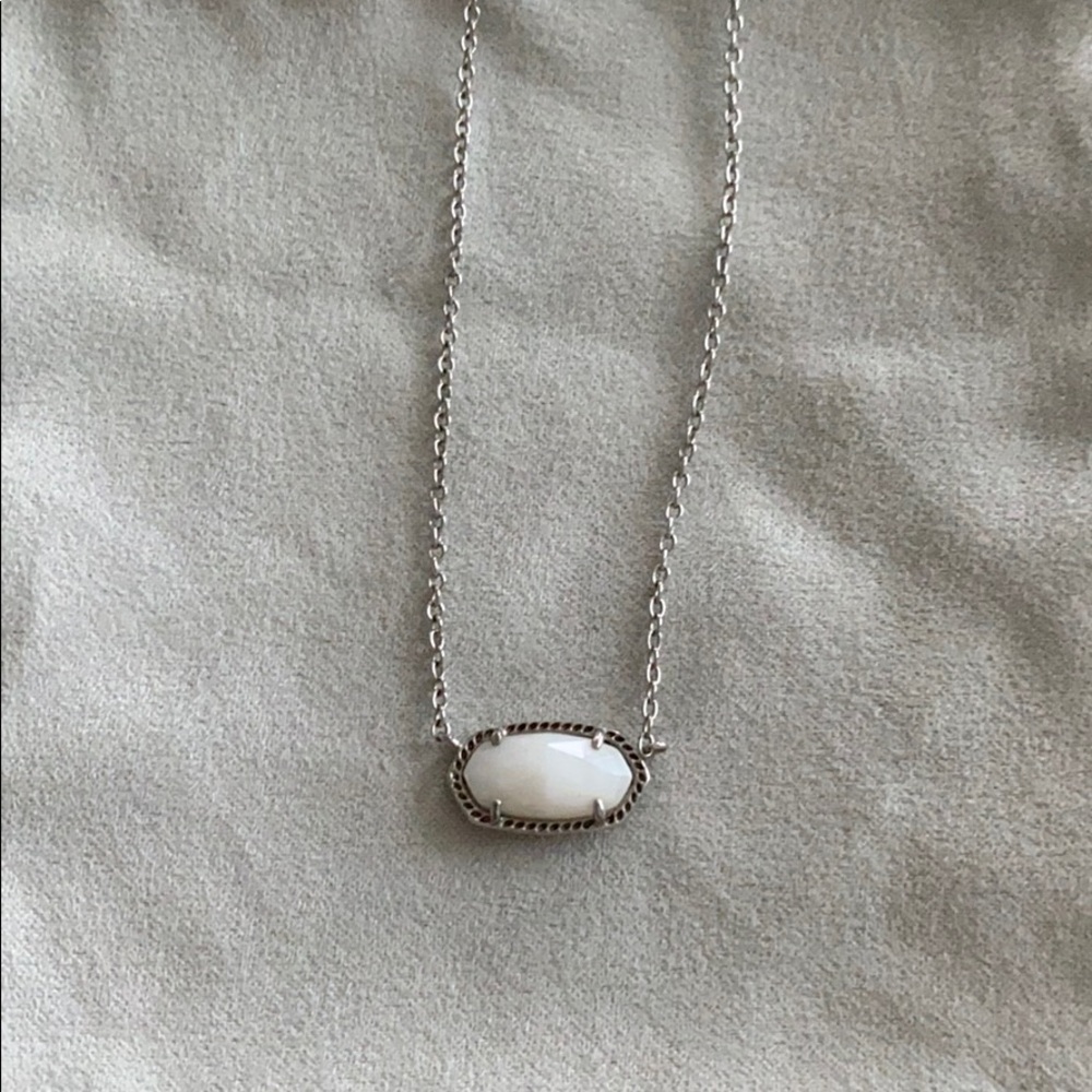Kendra Scott White Pendant Necklace